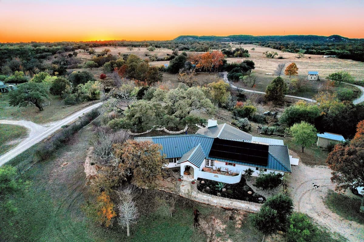 A Hill Country property at sunset